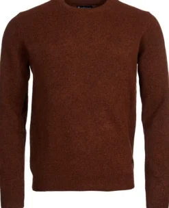 Barbour Patch Crew villapaita, ruskeapunainen