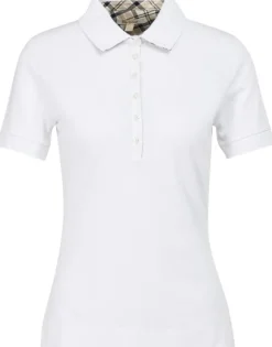 Barbour Portsdown Top naisten pikeepaita, White/Platinum
