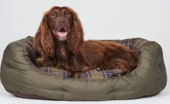 Barbour Quilted Dog Bed 30'' Olive