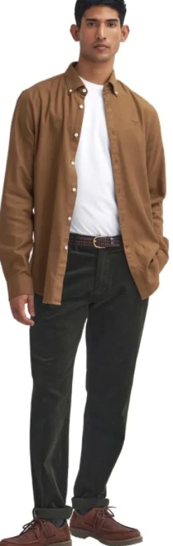 Barbour Stretch Tailored Fit housut, Corduroy Olive/Ancient