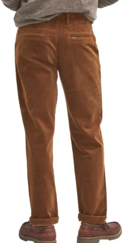 Barbour Stretch Tailored Fit housut, Corduroy Dark Honey