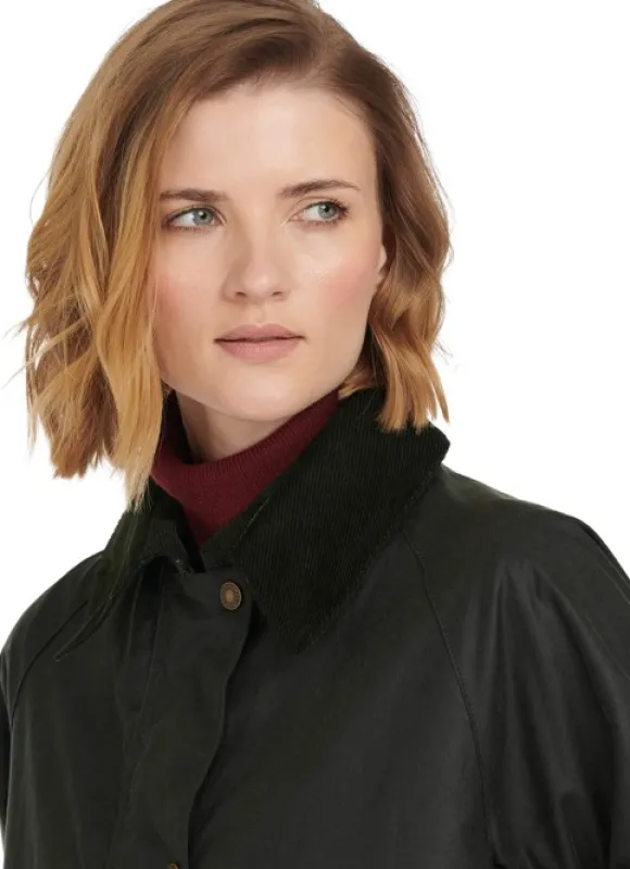 Barbour Tain Wax Jacket naisten takki, Sage