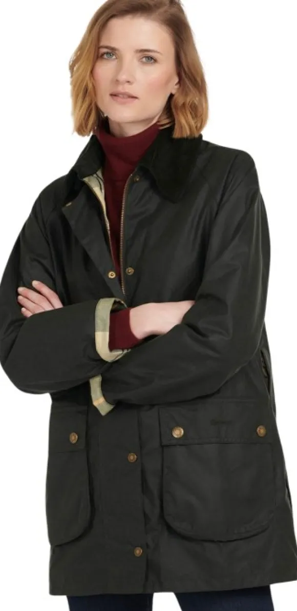 Barbour Tain Wax Jacket naisten takki, Sage