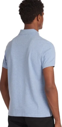 Barbour Tartan Pique Polo Shirt paita, Sky Marl