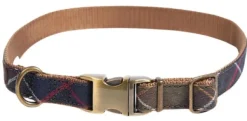 Barbour Tartan/Webbing Dog Collar koiran kaulapanta, Classic Tartan