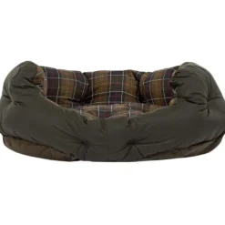 Barbour Wax/Cotton Dog Bed 35'' Classic/Olive