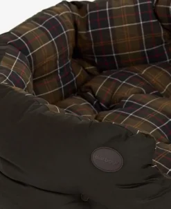 Barbour Wax/Cotton Dog Bed 35'' Classic/Olive