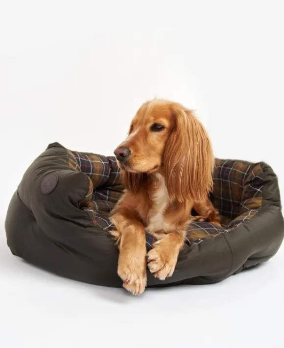 Barbour Wax/Cotton Dog Bed 35'' Classic/Olive