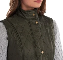 Barbour Wray Polarquilt Gilet naisten liivi, Olive