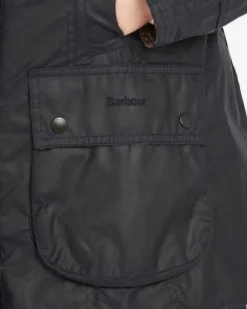 Barbour W's Beadnell Wax Jacket Navy