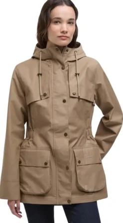 Barbour W's Dallas Waterproof Jacket Military Brown