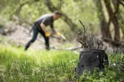 Barebones Gathering Bag puutarhalaukku, tummanharmaa