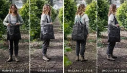 Barebones Gathering Bag puutarhalaukku, tummanharmaa