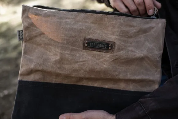 Barebones Neelum Zipper Pouch Khaki säilytyspussi, Large