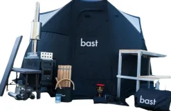 Bast Sauna Björk Delux Bastutält & Kamin 8-10 p