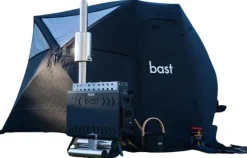 Bast Sauna Näver Premium Bastutält & Kamin 4-6 p