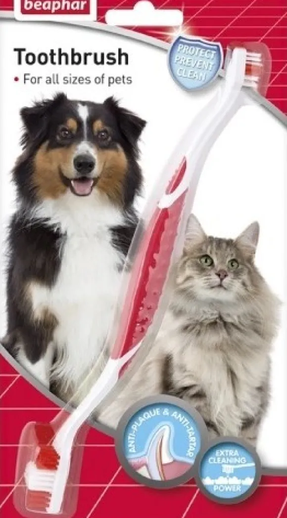 Beaphar 2-Way hammasharja koirille ja kissoille