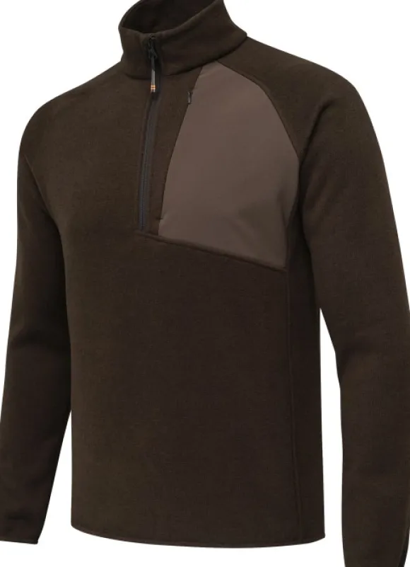 Beretta Abisko Half Zip Fleece fleecetakki, Brown Bark