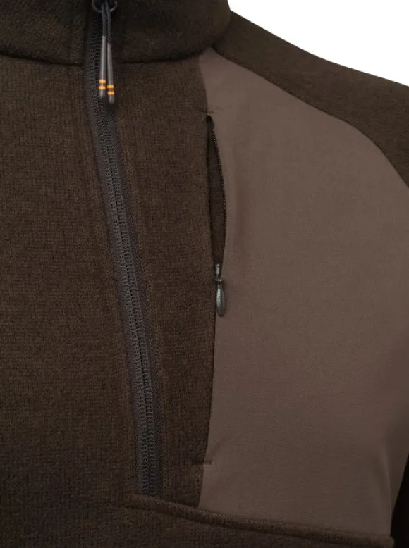 Beretta Abisko Half Zip Fleece fleecetakki, Brown Bark
