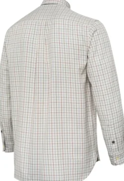 Beretta Charlow LS Shirt paita, White & Green Check