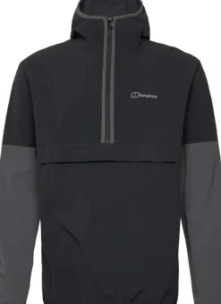 Berghaus Ms Wandermoor Wind Smock Jet Black/Grey Pinstripe