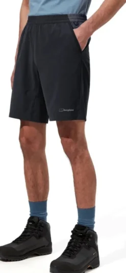 Berghaus Ms Wandermoor Wind Short Jet Black/Grey Pinstripe