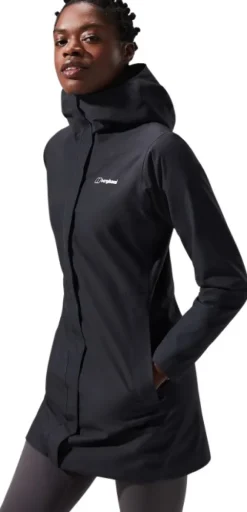 Berghaus Omeara Long Shell naisten takki, musta