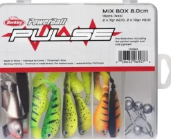 Berkley Pulse Shad Box 8 cm heittojigit 16 kpl, sis. jigipäät