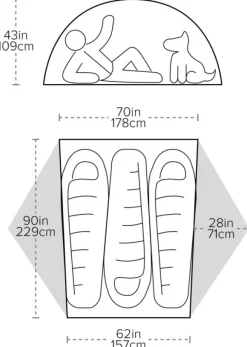 Big Agnes Copper Spur UL3 Tangelo