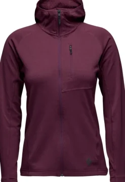 Black Diamond Coefficient Hoody naisten fleece, punavioletti