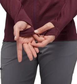 Black Diamond Coefficient Hoody naisten fleece, punavioletti