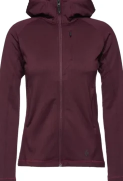 Black Diamond Factor Hoody naisten fleecetakki, viininpunainen