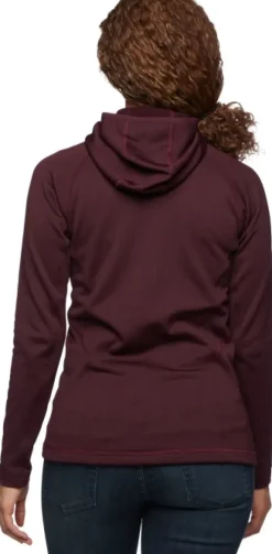 Black Diamond Factor Hoody naisten fleecetakki, viininpunainen