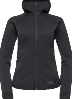 Black Diamond Factor Hoody naisten fleecetakki, musta