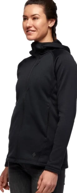Black Diamond Factor Hoody naisten fleecetakki, musta