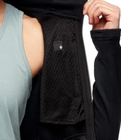 Black Diamond Factor Hoody naisten fleecetakki, musta