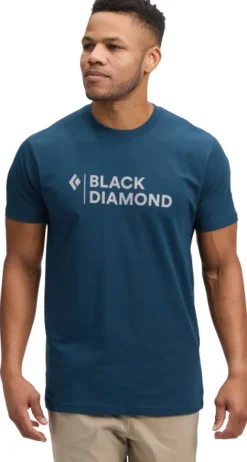 Black Diamond M Mini Stacked SS Tee Indigo