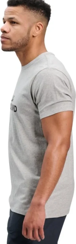 Black Diamond M Mini Stacked SS Tee Nickel Heather