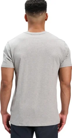 Black Diamond M Mini Stacked SS Tee Nickel Heather