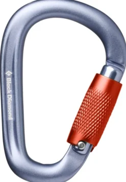 Black Diamond Pearlock Twistlock Carabiner Gray