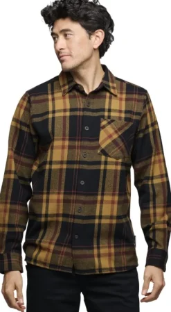 Black Diamond Project Flannel paita, Black/Flax Plaid