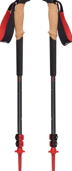 Black Diamond Pursuit Trekking Poles vaellussauvat, tummanharmaa/punainen
