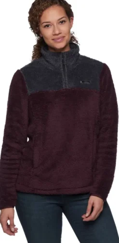 Black Diamond Roadie Qtr Zip Fleece naisten fleece, tumma viininpunainen/harmaa