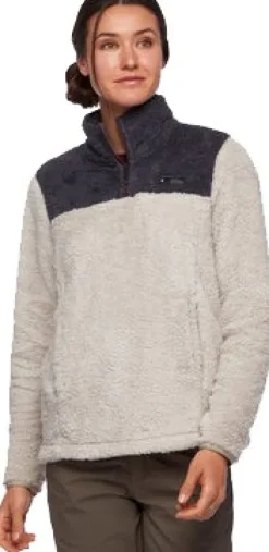 Black Diamond Roadie Quarter Zip naisten fleecepusero, beige/harmaa