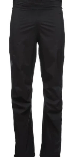 Black Diamond Stormline Stretch Full Zip sadehousut, musta