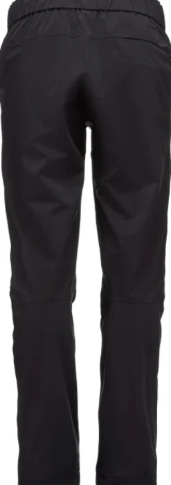 Black Diamond Stormline Stretch Rain Pants naisten kuorihousut, musta