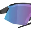 Bliz Breeze Matt Black + Violet w Blue Multi + Spare lens: Brown w Silver Mirror urheilulasit