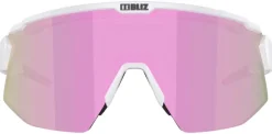 Bliz Breeze Small Matt White + Brown w Rose Multi + Spare lens Clear urheilulasit