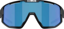 Bliz Fusion Matt Black with Smoke/Blue Multi
