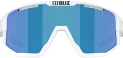 Bliz Fusion Small Matt White with Brown/Blue Multi